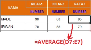 rumus average excel Rumus Rumus Excel 2007 Lengkap