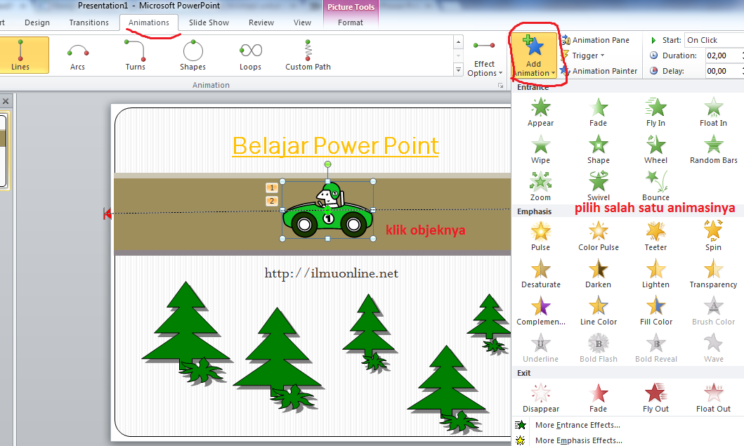 Cara Membuat Animasi di PowerPoint