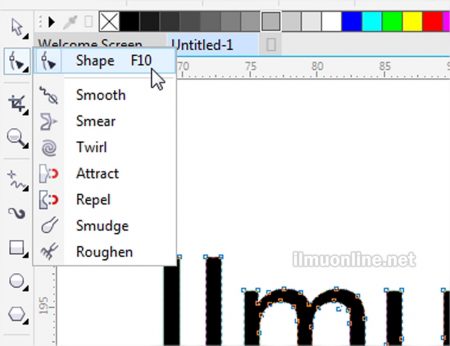 Halo para pembaca ilmuonline dimanapun kalian berada Cara Edit Text dengan Shape Tool di Coreldraw