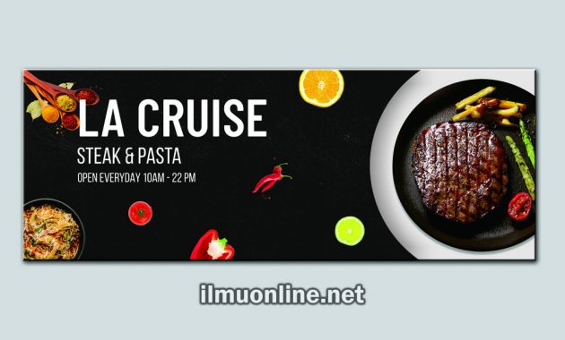 contoh spanduk makanan format corel cdr