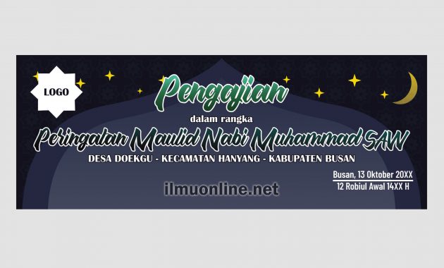 download contoh spanduk maulid format coreldraw cdr