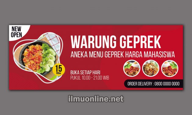 Download Banner Spanduk Warung Format Corel CDR