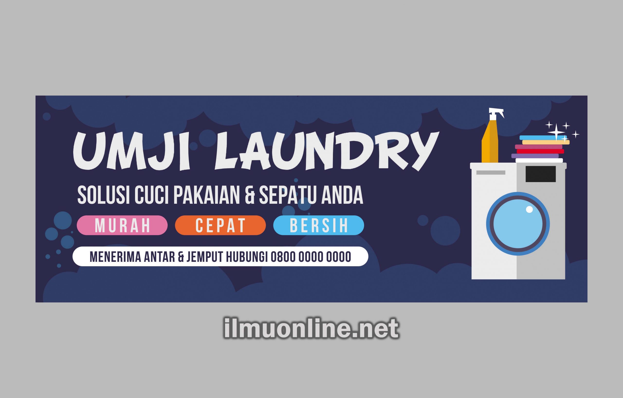 download contoh spanduk laundry format corel cdr
