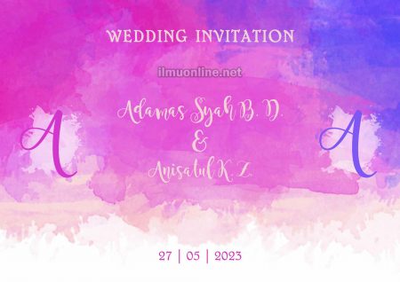 format desain undangan pernikahan psd bagian luar