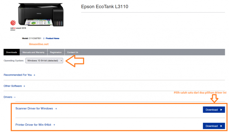 driver scanner epson l3110