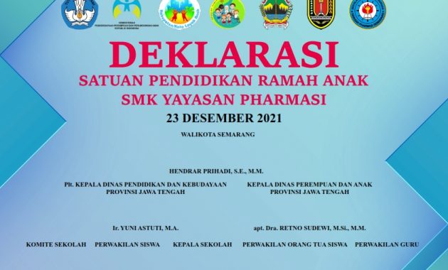 piagam Deklarasi Sekolah Ramah Anak format cdr