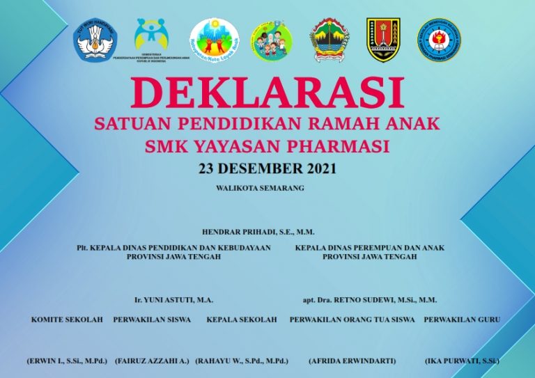 piagam Deklarasi Sekolah Ramah Anak format cdr